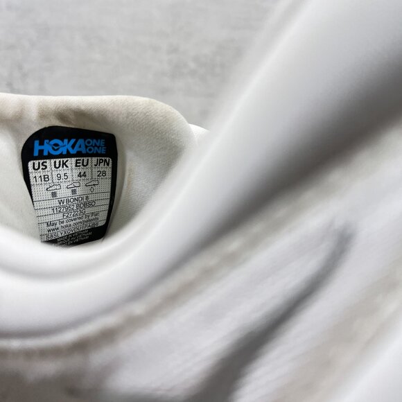 Hoka One One Bondi 8 Running Shoes - Women's Size 11 - White - Picture 10 of 10